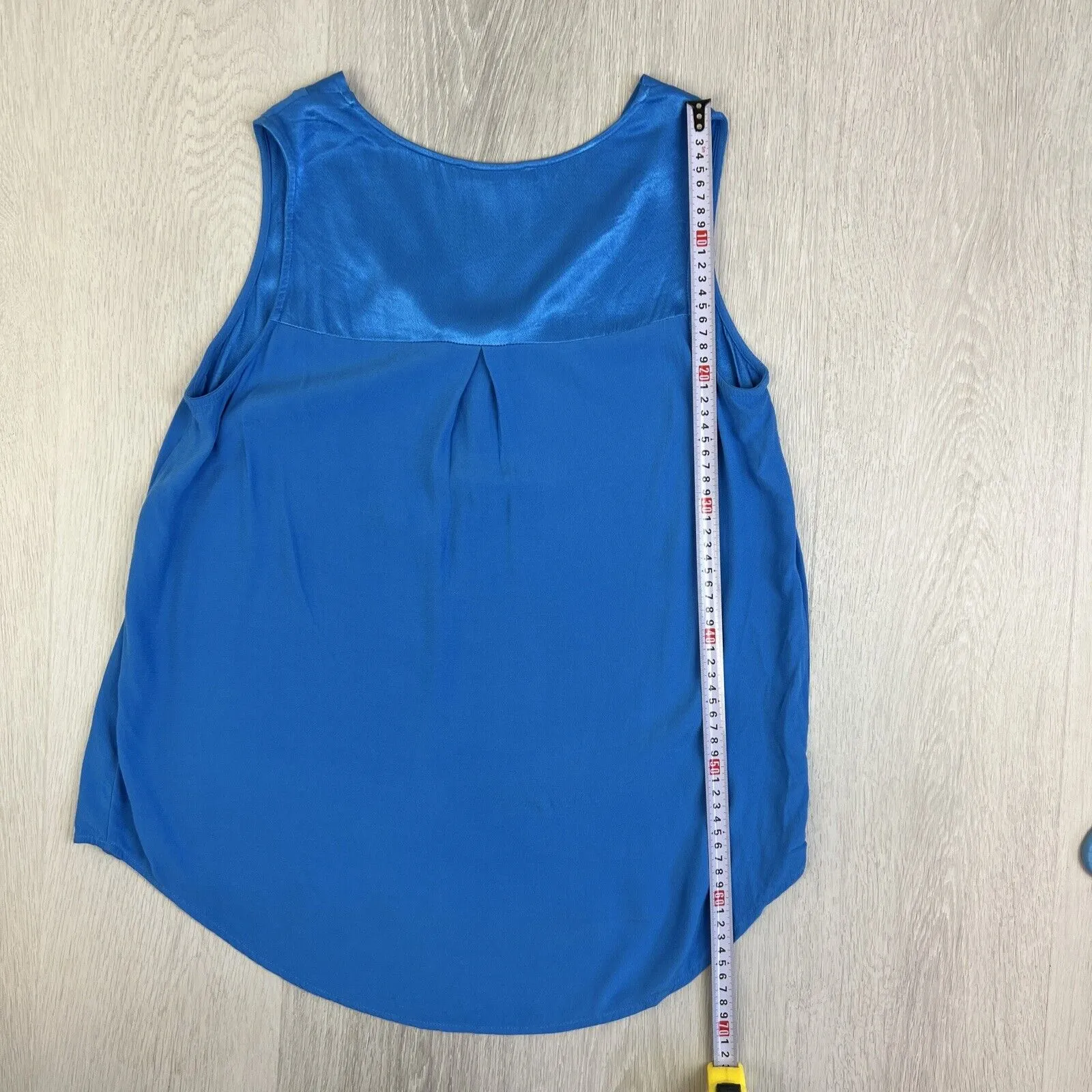 Hammock & Vine Womens Satin Blue Viscose Tank Size 10