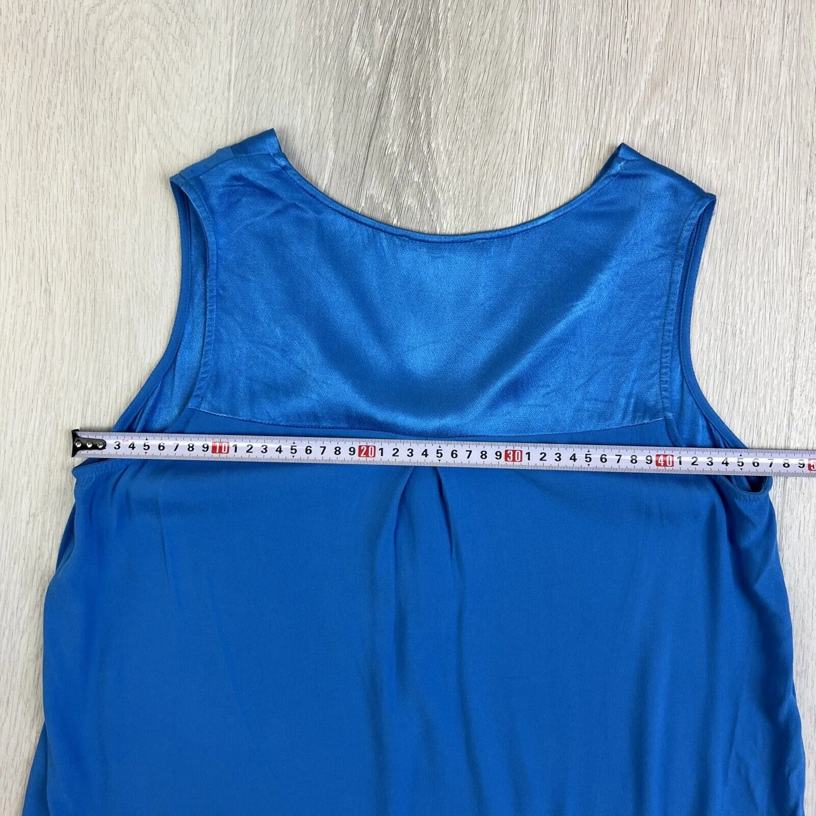 Hammock & Vine Womens Satin Blue Viscose Tank Size 10