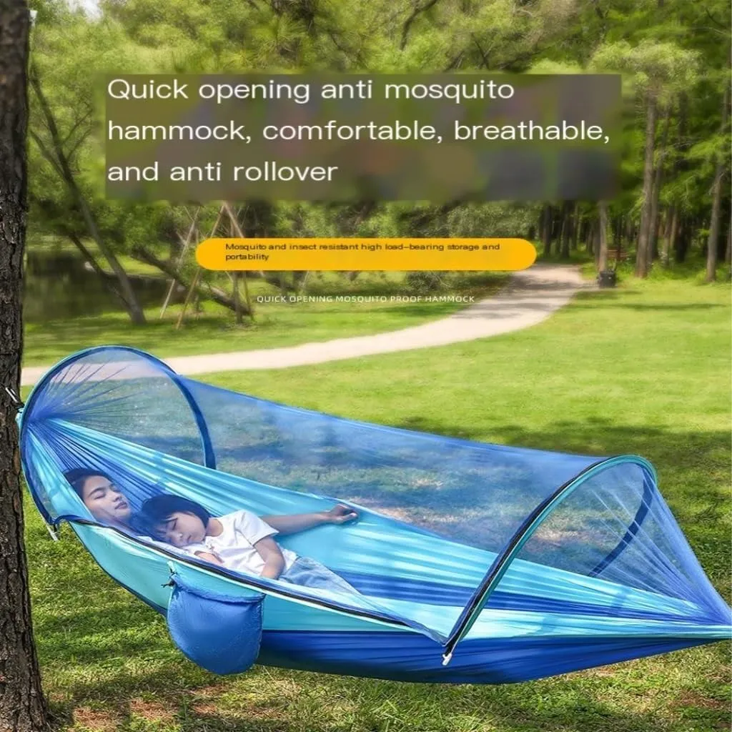 Hammock Hammock Outdoor Anti-Mosquito and Insect-Proof Portable Swing Outdoor Camping Camping with Mosquito Net Cute Hammocks for Outside(Marrone,2)