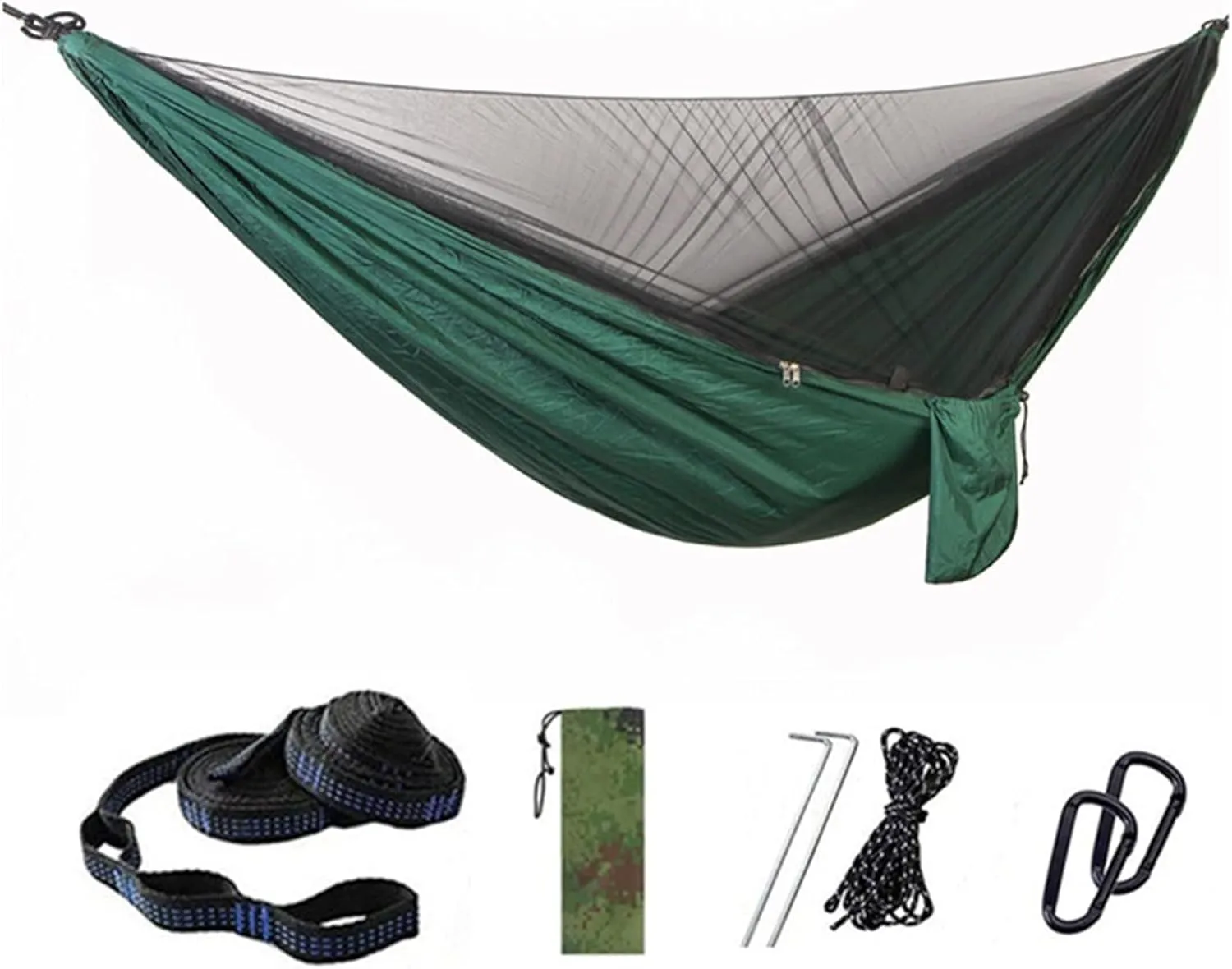 Hammocks Hammock Camping with Bug Net/Netting Portable Nylon Parachute Hammocks for Outdoor Indoor Backpacking Survival Travel
