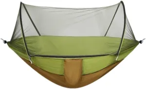 Hammocks Hammock Outdoor Anti-Mosquito and Insect-Proof Portable Swing Outdoor Camping Camping with Mosquito Net Cute Camping Hammocks(Marrone,1)