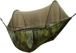 Hamock Anti-Mosquito Outdoor Hammock Double Anti-Rollover Insect-Proof Hammock Camping Portable Hanging Hammock Hanmock(E,240 * 120cm)