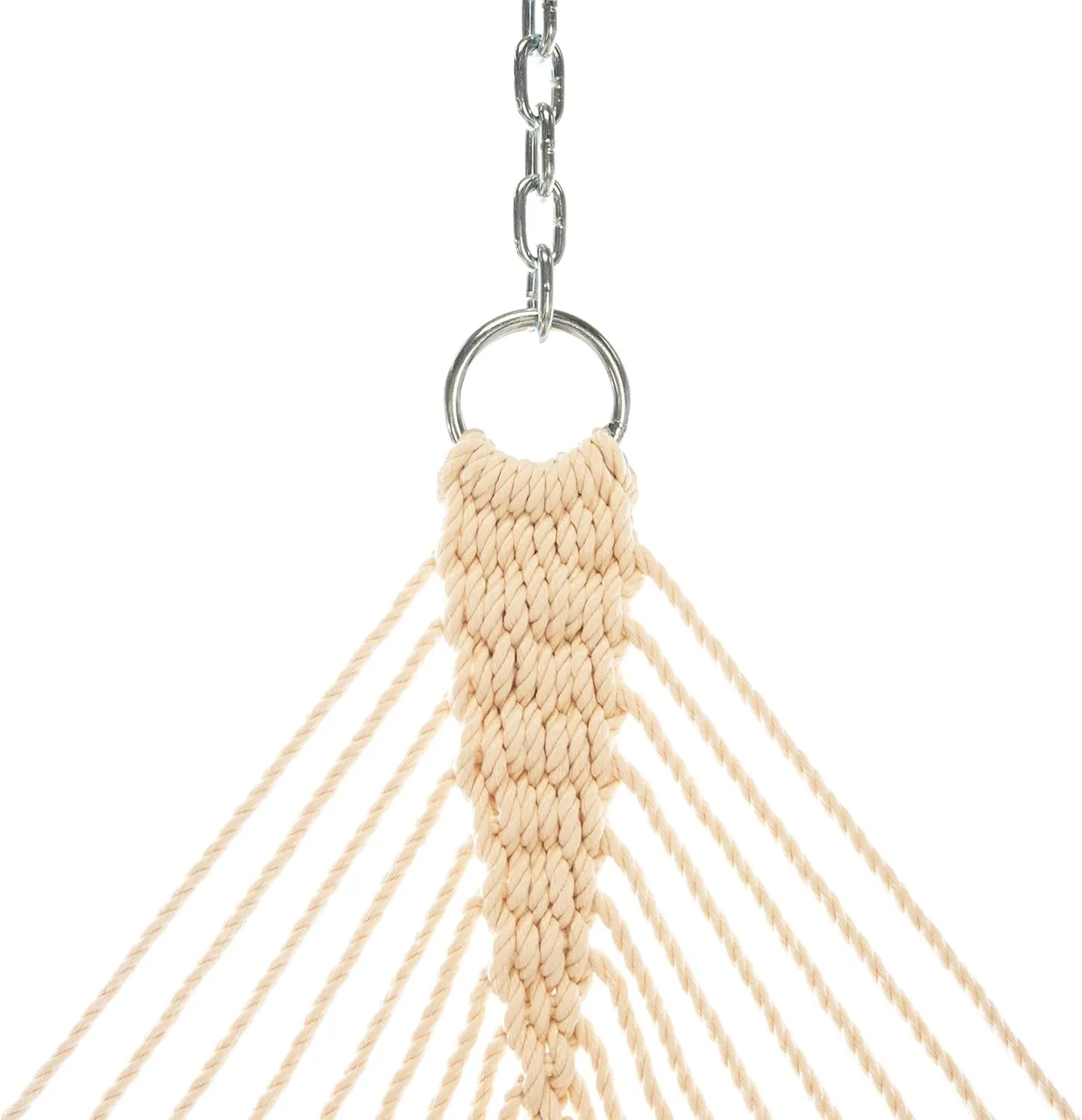 Hatteras Hammocks Large Midori Stone Sunbrella Quilted Hammock with Free Extension Chains & Tree Hooks, Handcrafted in The USA, Accommodates 2 People, 450 LB Weight Capacity, 13 ft. x 55 in.