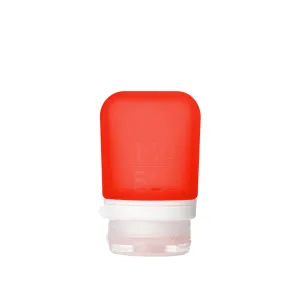 humangear GoToob  (Small) | Refillable Silicone Travel Bottle | Locking Lid | Food-Safe Material | Red, Small (1.7 fl.oz; 53ml)