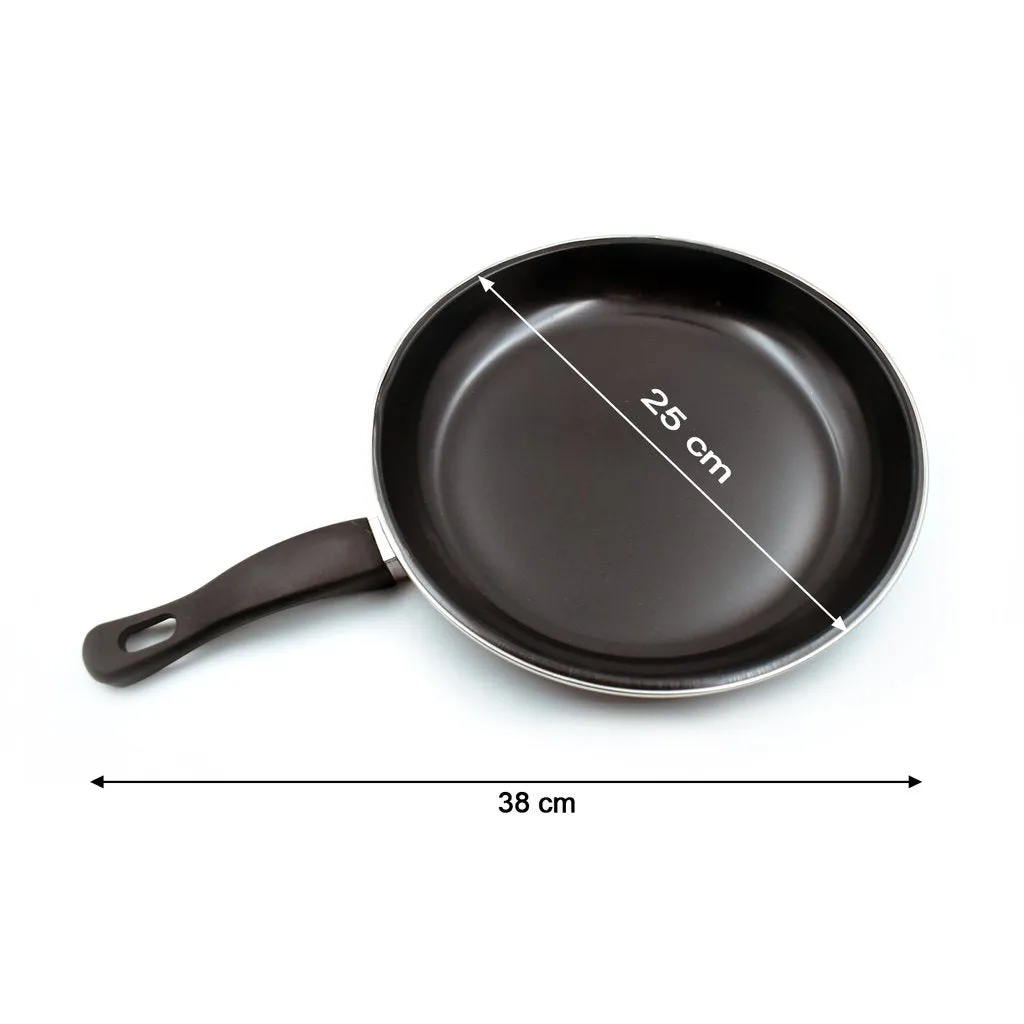 Induction Base Hard Anodized Tadka Fry Pan Nonstick - H02653