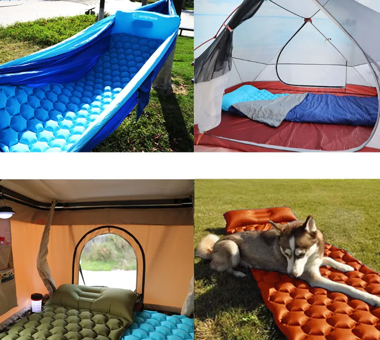 Inflatable cushion outdoor tent sleeping mat