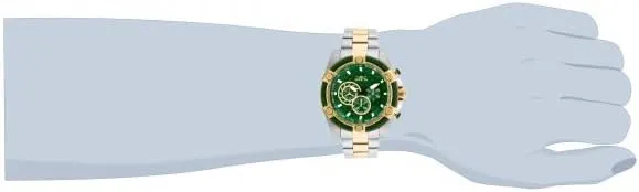 Invicta Men's Bolt Quartz Chronograph 52mm Watch with Stainless-Steel Strap, Gold, 25.2