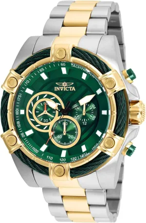 Invicta Men's Bolt Quartz Chronograph 52mm Watch with Stainless-Steel Strap, Gold, 25.2