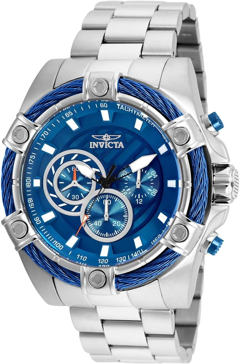 Invicta Men's Bolt Quartz Watch with Stainless Steel Band, 16 (Model: 25513)