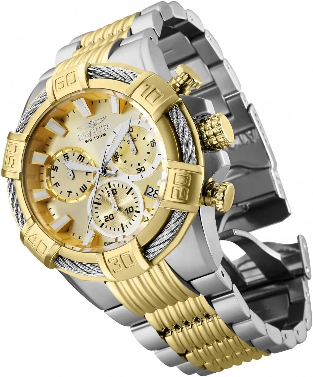 Invicta Men's Bolt Quartz Watch with Two-Tone-Stainless-Steel Strap, 16