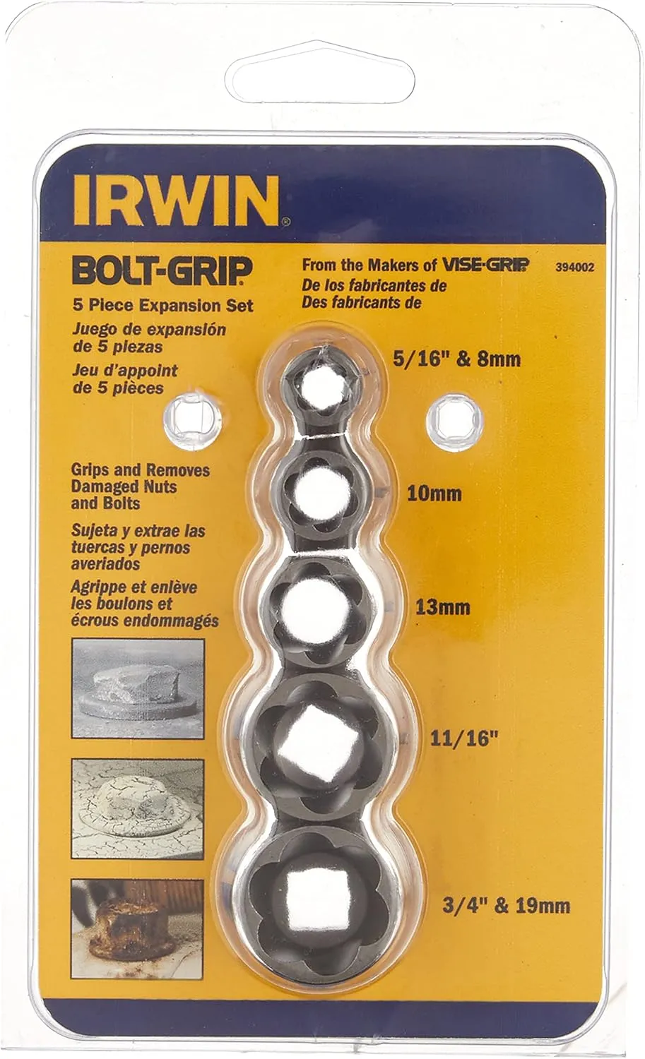 Irwin Tools IRWIN Bolt Extractor Set, 5-Piece (394002)