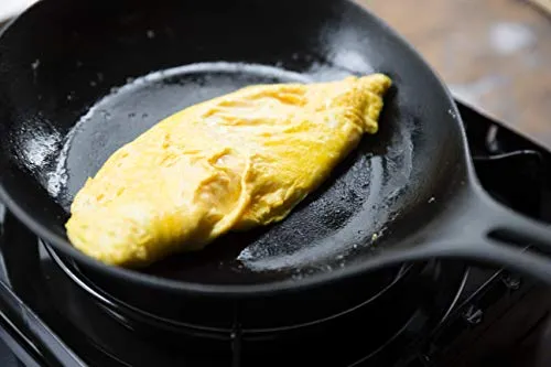 Iwachu Nambu Tekki Omelette Pan 24cm IH Blackened Finish Made in Japan