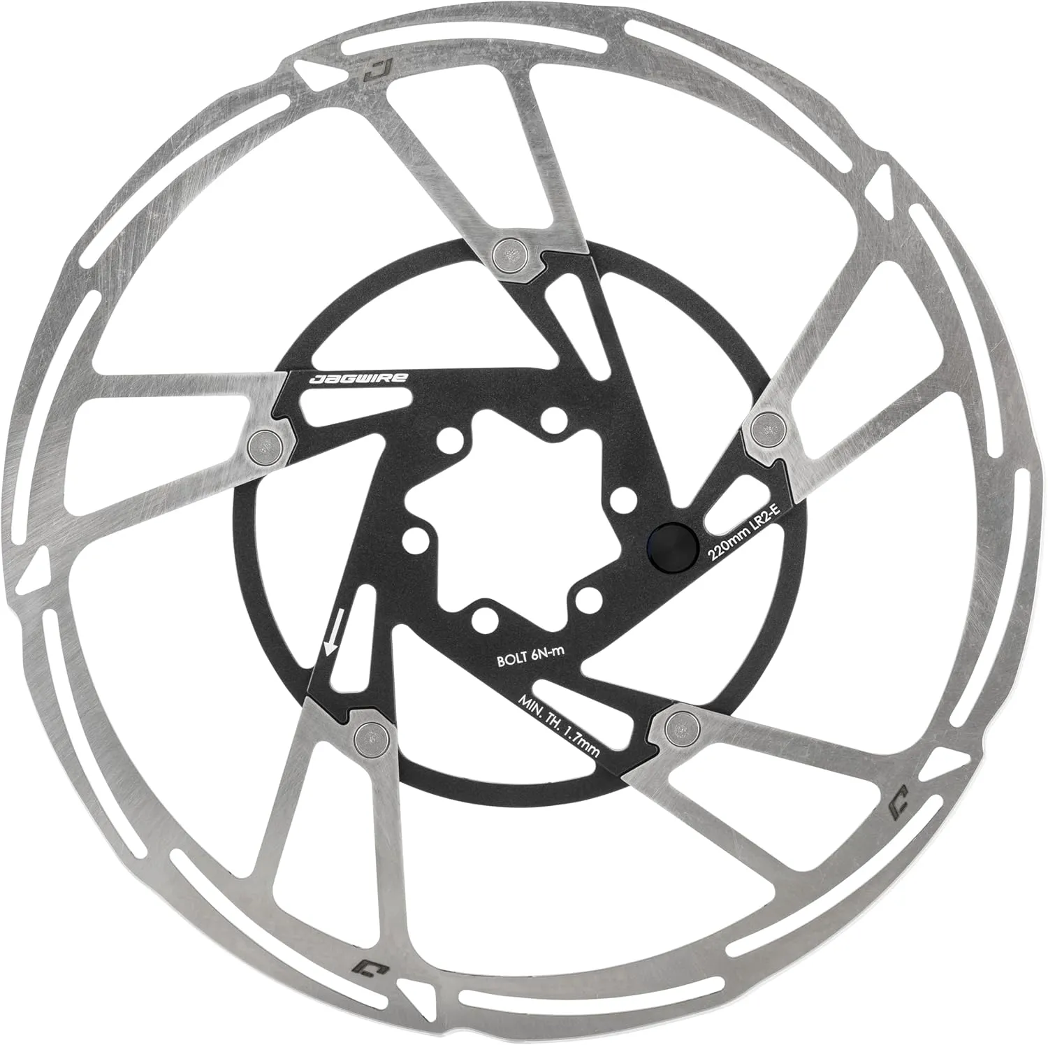 Jagwire Pro LR2-E Disc Brake Rotor - 6-bolt - 220mm