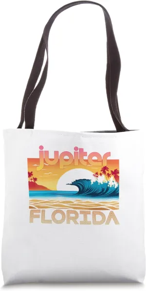 Jupiter Retro Vintage Souvenir Apparel - Jupiter Tote Bag