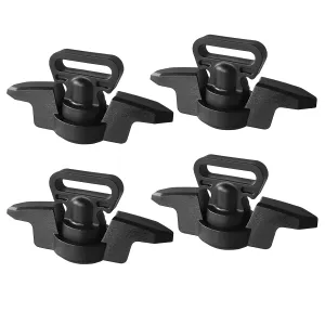 Kayak Anchor Cleat Tie Downs, 4Pcs Kayak Mount Track Kayak Low Profile Track Mount for Kayak Track Light/Medium Duty Polymer