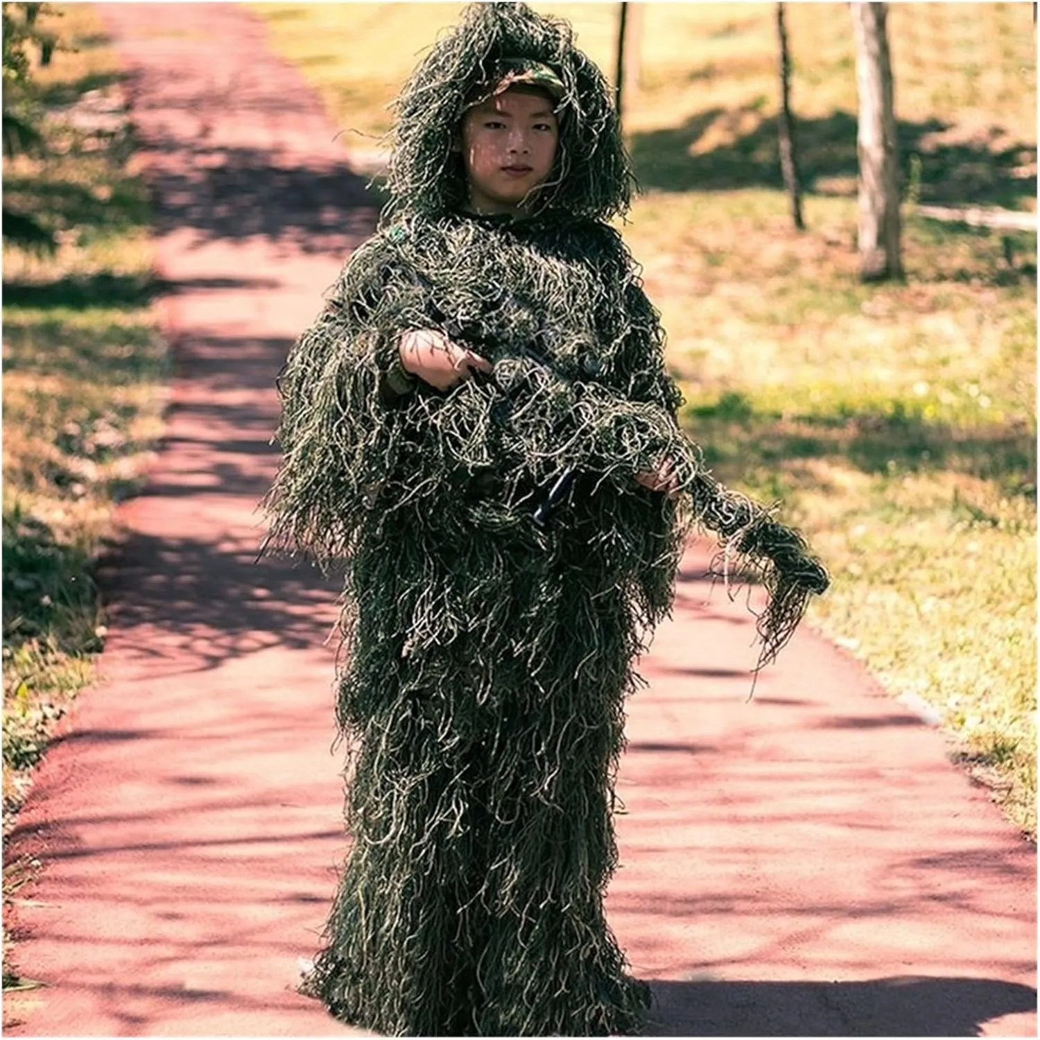 Kids' Camouflage Set - 3D Leaf Invisible Cloak & Outdoor Costume For Nature Play