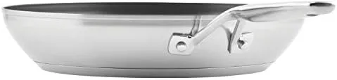 KitchenAid 3-Ply Base Brushed Stainless Steel Nonstick Fry Pan/Skillet, 12 Inch
