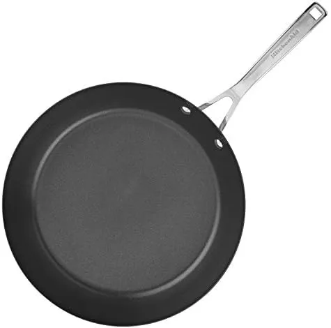 KitchenAid 3-Ply Base Brushed Stainless Steel Nonstick Fry Pan/Skillet, 12 Inch