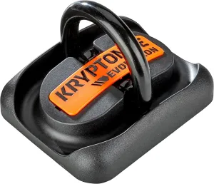 Kryptonite Evolution Ground Anchor, High Security Anti Theft Floor or Wall Anchor for Motorcycle Bike E-Bikes, Heavy-Duty Hardened Steel Swing Shackle,Black