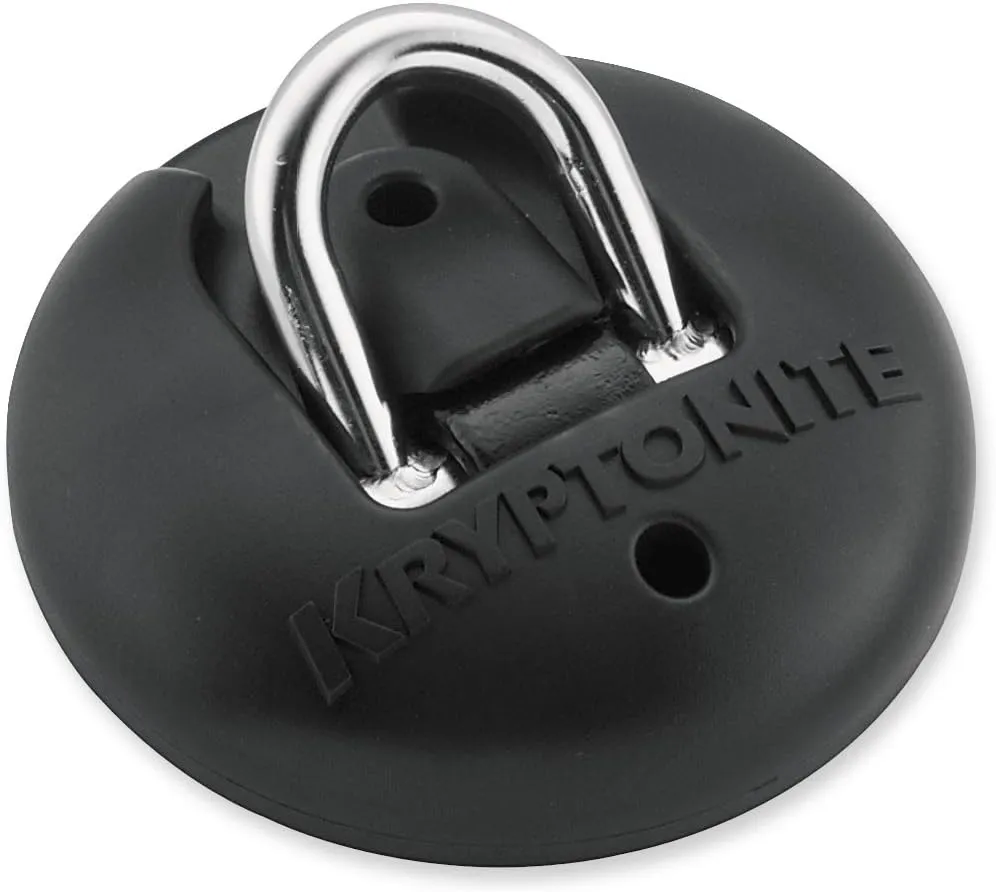 Kryptonite Stronghold Anchor 6.10 lbs. - Permanent Locking Point for Use Indoors or Outdoors to Keep Bicycles; E-Bikes; Scooters Safe