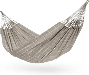 La Siesta® Large Double Brisa Classic Hammock, Outdoor Indoor Hammock Swing - Handmade Weather & Tear Resistant Patio Backyard Bedroom Hammock, Almond
