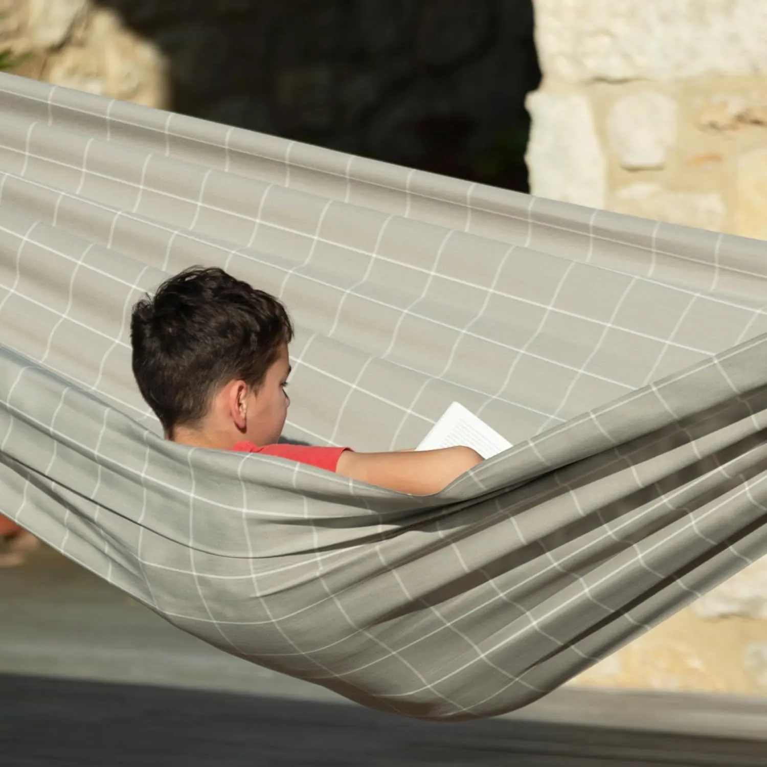 La Siesta® Large Double Brisa Classic Hammock, Outdoor Indoor Hammock Swing - Handmade Weather & Tear Resistant Patio Backyard Bedroom Hammock, Almond