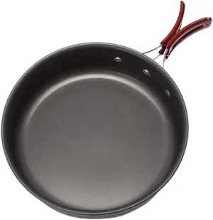 Large Outdoor Frying Pan Cooking Utensils Camping Pot for Picnic Material Easy to Store Black