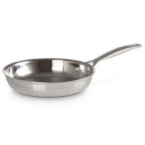 Le Creuset 3-ply Stainless Steel uncoated frying pan