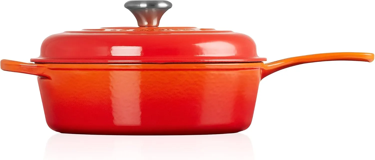 Le Creuset Enameled Cast Iron Signature Cassadou, 3.75 qt., Flame
