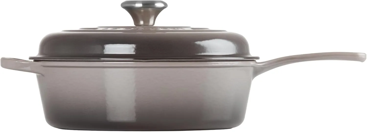 Le Creuset Enameled Cast Iron Signature Cassadou, 3.75qt., Oyster