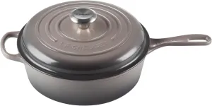 Le Creuset Enameled Cast Iron Signature Cassadou, 3.75qt., Oyster