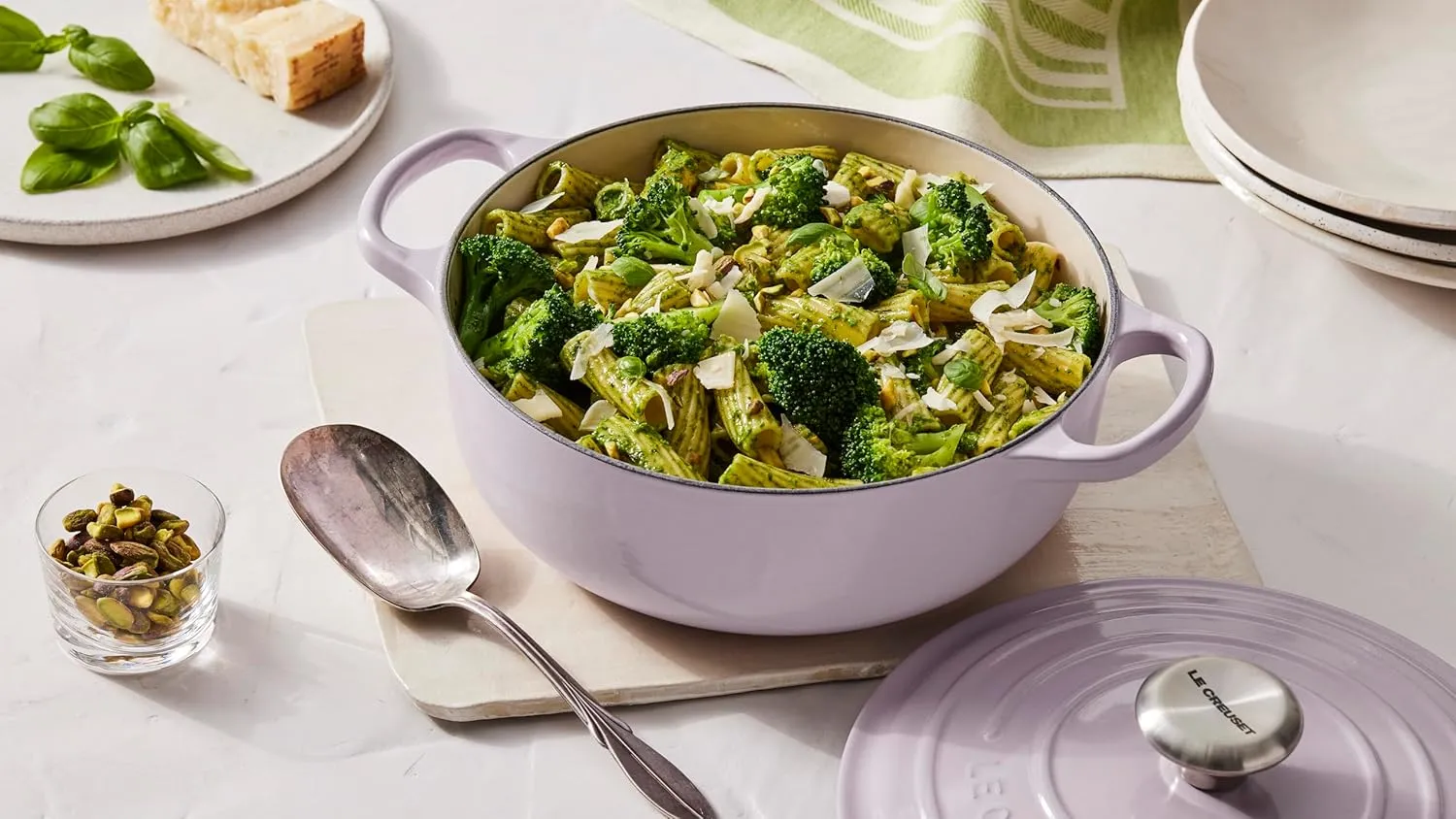 Le Creuset Enameled Cast Iron Signature Round Sauteuse, 3.5 qt., Olive