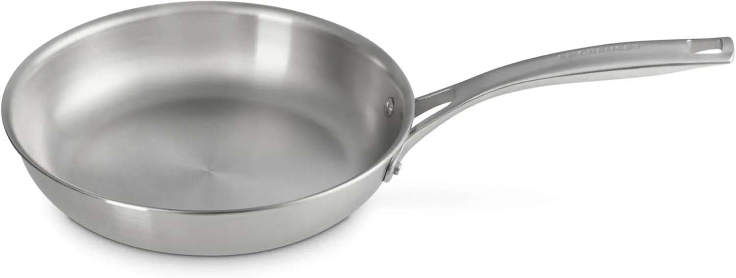Le Creuset Stainless Steel Essential Set of 2 Fry Pan Set, 9.5" and 11"