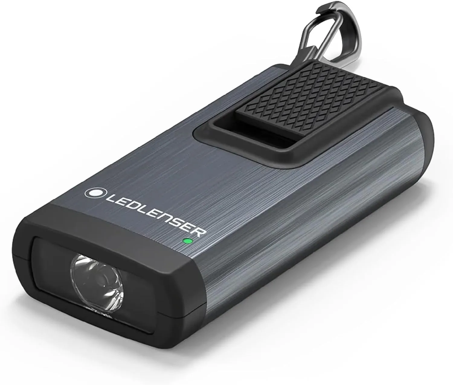 Ledlenser K4R Ultra-Compacted Foldout USB-A Rechargeable Keychain Flashlight 120 Lumens, Gray