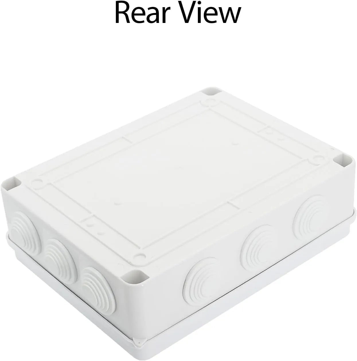 LeMotech Junction Box, ABS Plastic IP65 Waterproof and Dustproof, Universal Electrical Enclosure, Outdoor and Indoor Project Box 10 x 7.9 x 3.1 inch (255 x 200 x 80 mm)