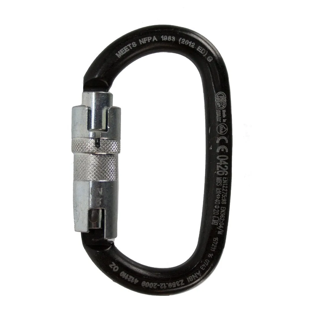 Liberty Mountain ANSI Steel Carabiner Triple Lock - OVALONE