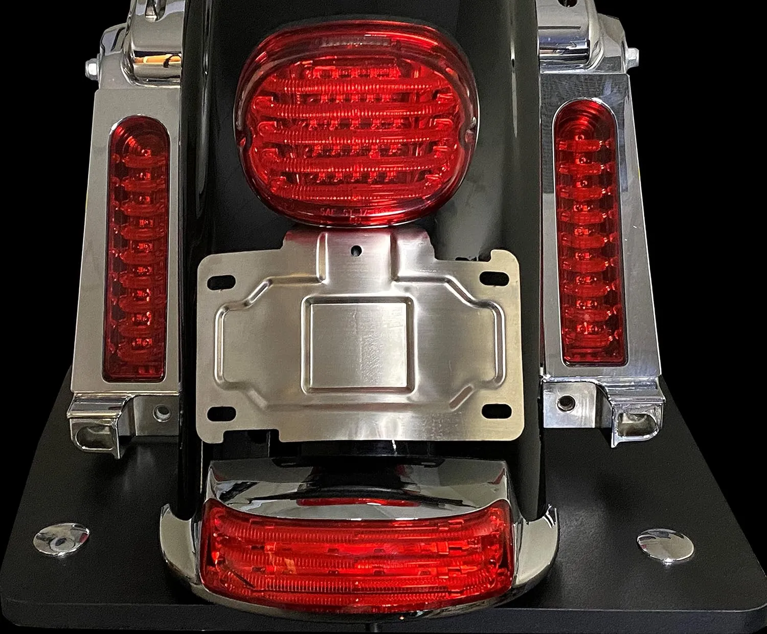 License Plate Relocation Mount for 2014  Harley-Davidson Touring - Chrome