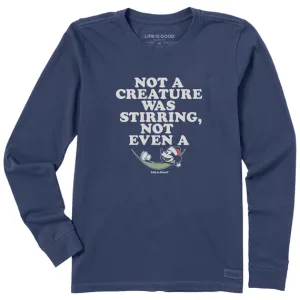 Life is Good Women's Not a Creature Stirring Willie Long Sleeve Crusher Tee