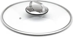 LIVWELL DiamondClad 12-Inch Glass Lid for Hybrid Cookware Set - Kitchen Gifts - Pots and Pan Set - Cooking and Dining - 12-Inch Skillet Lid - Skillet Covers and Frying Pans