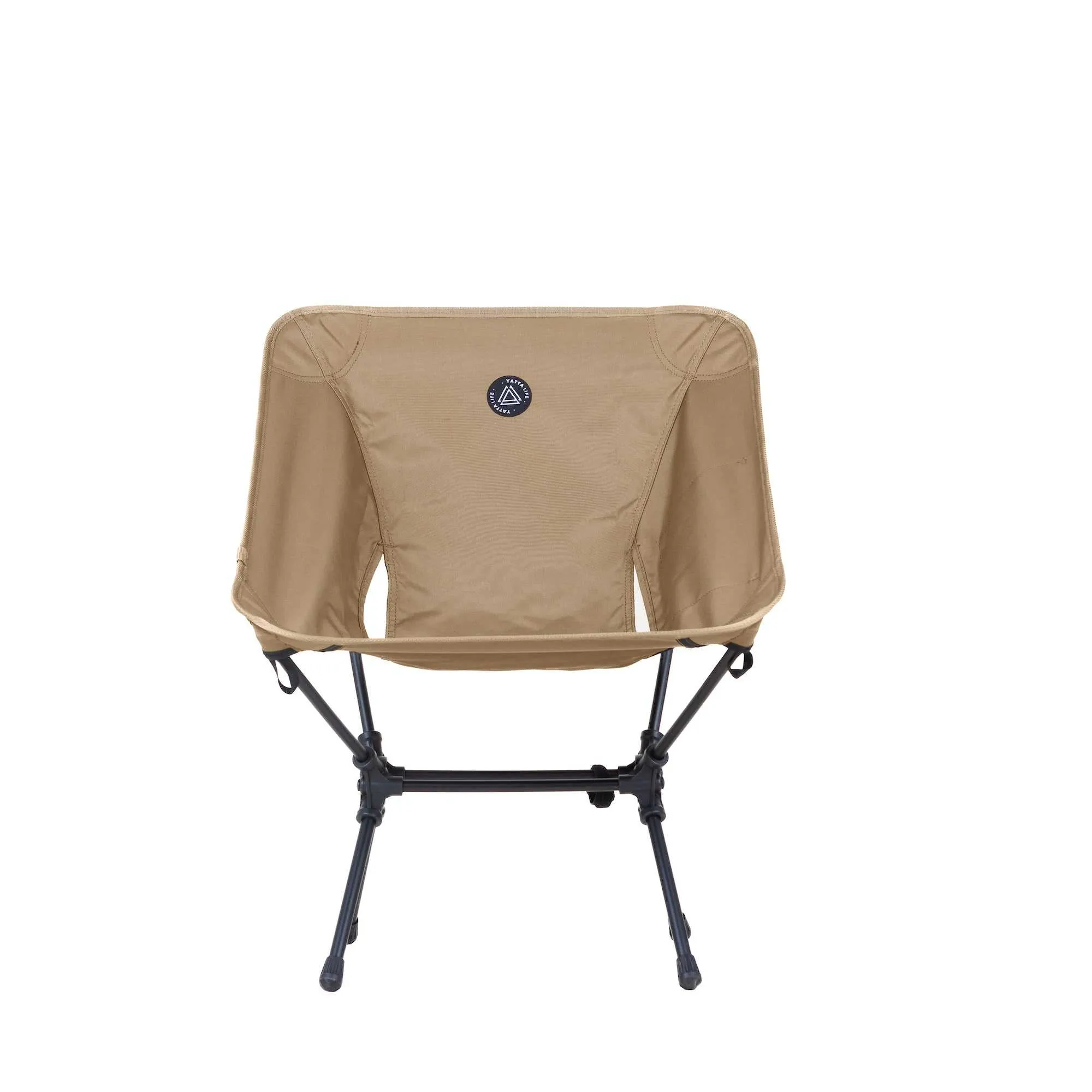 Low Back Ultralight Folding Camping Chairs With Storage Pouch - Khaki by YATTA