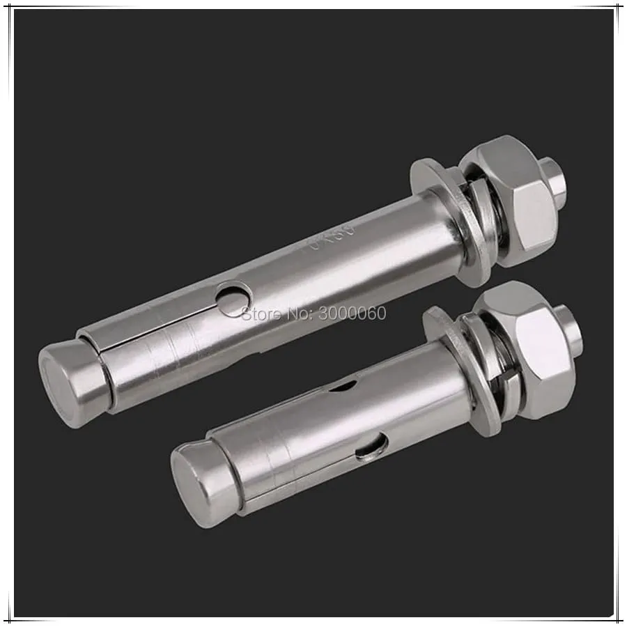 M6x60mm M8x80mm Stainless Steel 304 Sleeve Expansion Anchor Bolt - (Dimensions: M6x60mm 25pcs)