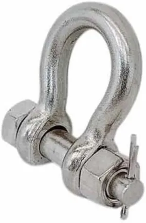 Marine 1/2" Bolt Pin Anchor Shackle 3,000 Lbs WLL Drop Forged Stainless Steel T316