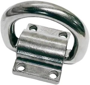 Marine Boat Bolt-On Stainless Steel Lashing Ring D-Ring Anchor Tie Down 3/4"