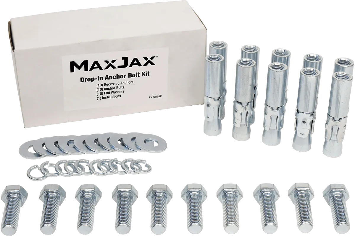 MAXJAX Anchor Bolt Kit - Standard Anchor Bolt Kit