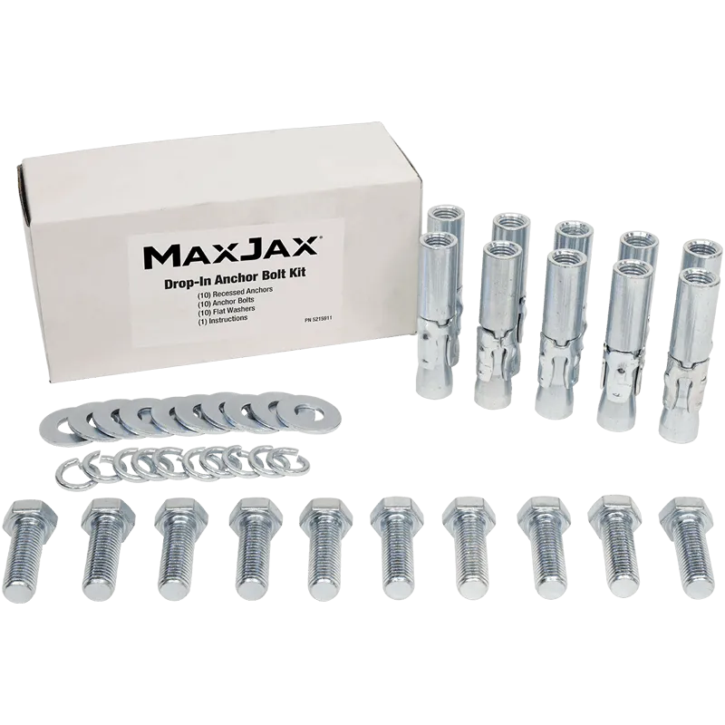 MAXJAX Anchor Bolt Kit - Standard Anchor Bolt Kit