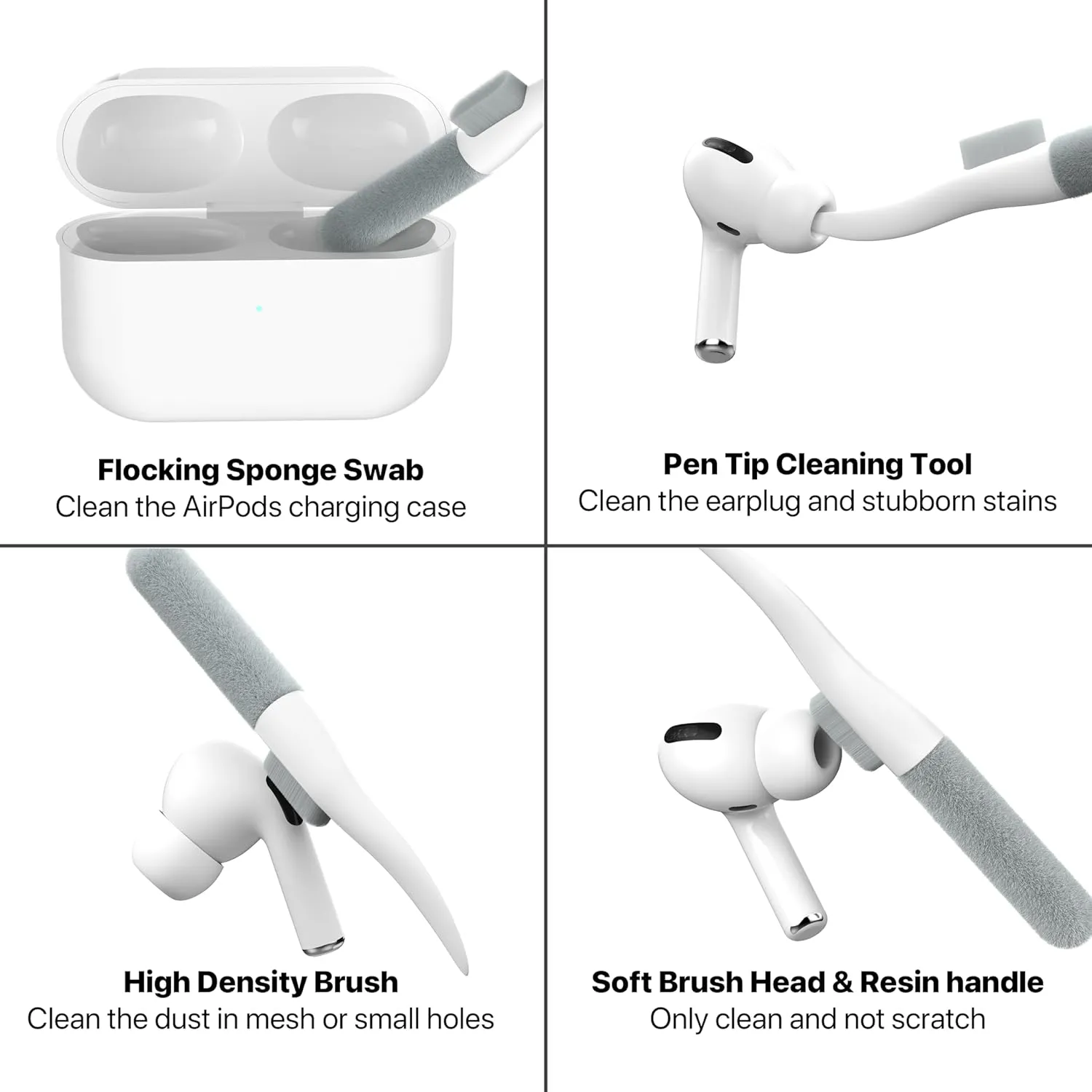 Maxjoy AirPods Pro 2nd/1st Generation Case Cover with Lock, AirPods Pro 2 Protective Case with Keychain Compatible with Apple AirPod Pro2 2023 USB C Cable 2022 Lightning Cable/ Pro1 2019, White Camo