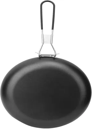 MDybf Outdoor Camping Folding Portable Wok, Pan, Foldable Camping Cooker, Non- Stick Pan, Cooking and Frying Camping Picnic Hiking Utensils
