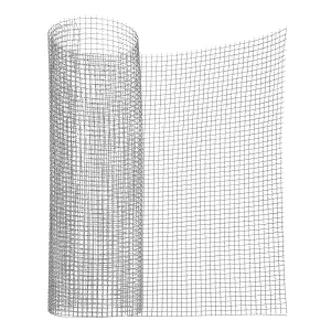 MECCANIXITY 12x35 Inch Wire Mesh Screen 304 Stainless Steel Air Vent Screen Mesh, 4.5mm Hole 5 Mesh Chicken Wire Fence Roll for DIY Projects Garden Cage Window Screen (30x90cm), 2 Pcs