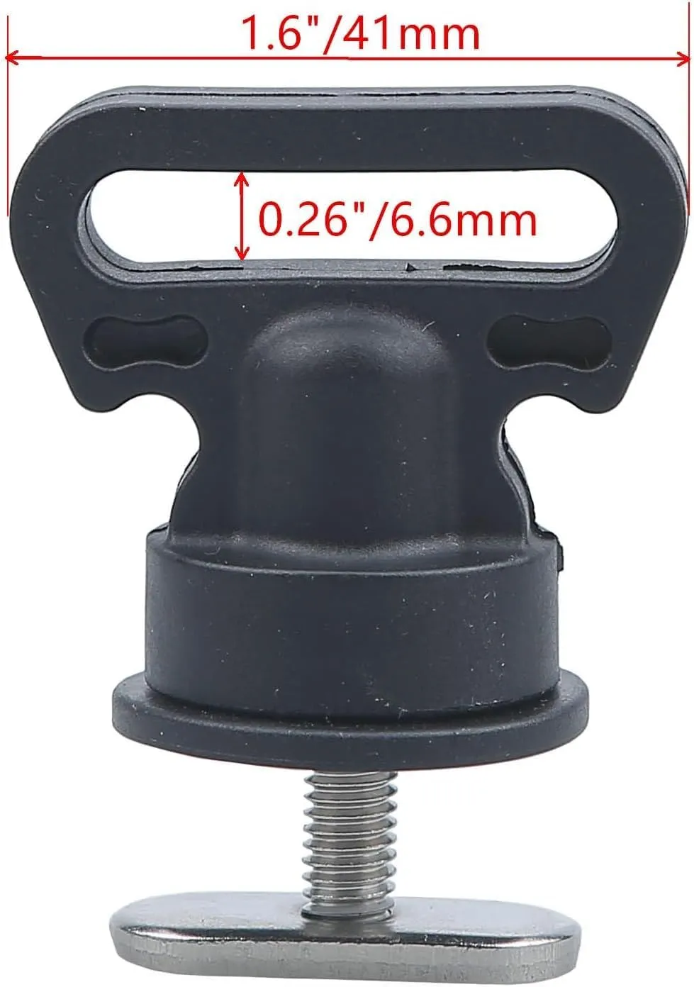 MIZUGIWA Kayak Track Mount Tie Downs,Track Mount Vertical Tie Down Eyelets Rail, Eye Bolt Tie Down Rings for Kayak,Canoe,Securing Cooler