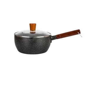 Modern SweetHome Deep Fryer Pan with Filter Rack - Black, 20cm